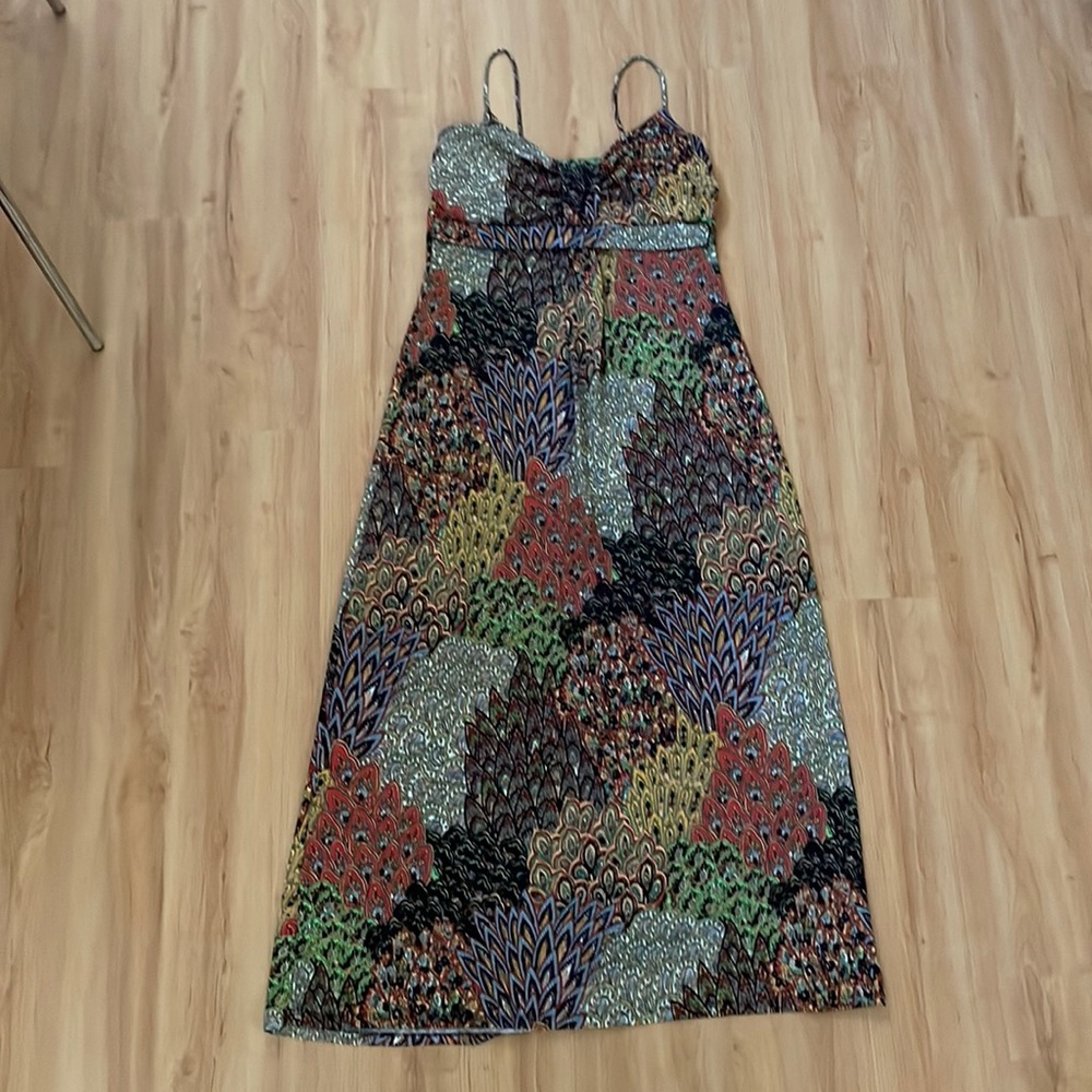 Hypnotized long maxi dress multicolored spaghetti straps